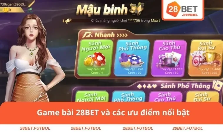 Game bài 28BET 1 Game bài 28BET và các ưu điểm nổi bật