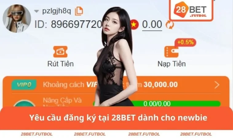 Yêu cầu đăng ký tại 28BET dành cho newbie